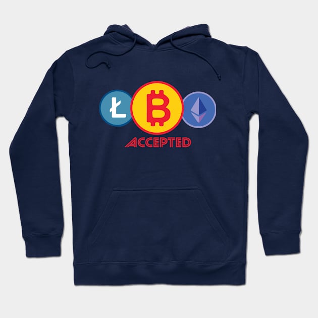 Crypto Accepted Hoodie by AJ Designz